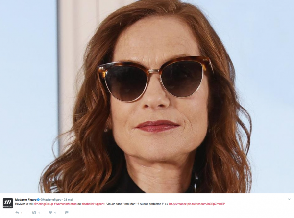 Talk Isabelle Huppert Women in Motion