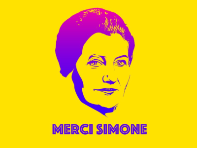 Merci Simone le collectif qui affiche Simone Veil dans Paris