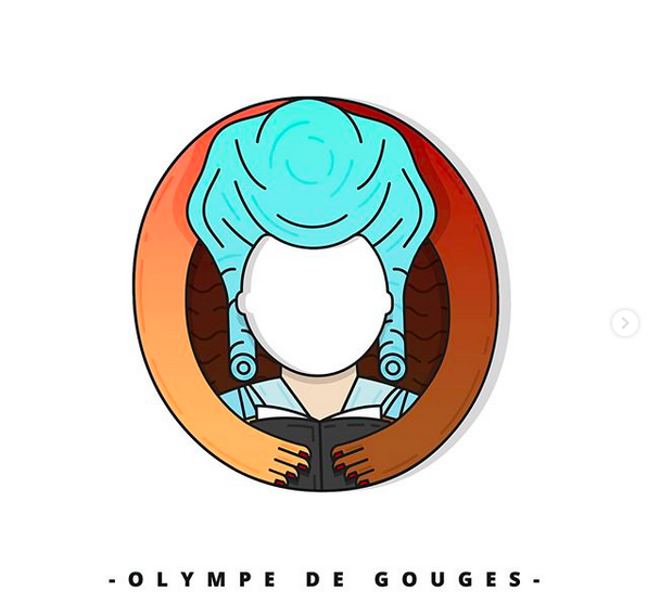 O comme Olympe de Gouges. Capture Instagram © 7codos