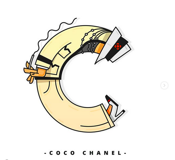 C comme Coco Chanel © Instagram 7codos