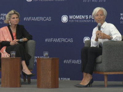 Christine Lagarde et Chiara Corraza au Women's Forum de Mexico 2019