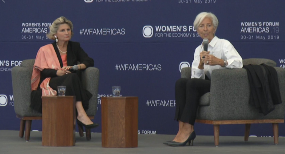 Christine Lagarde et Chiara Corraza au Women's Forum de Mexico 2019