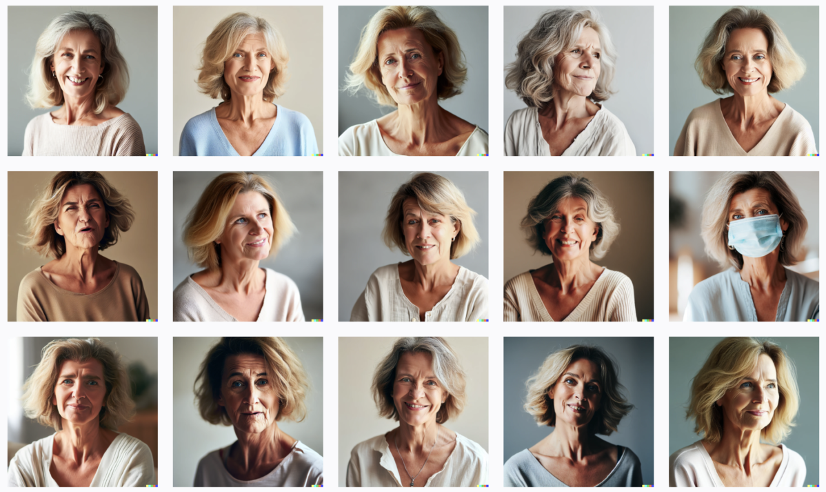 representation femmes 50 ans IA