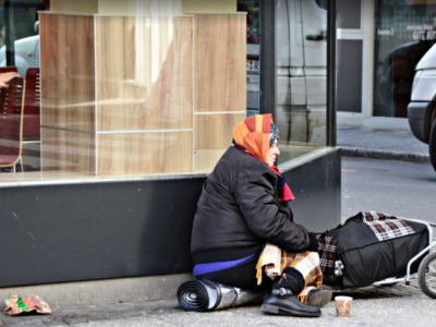Femme sans abri